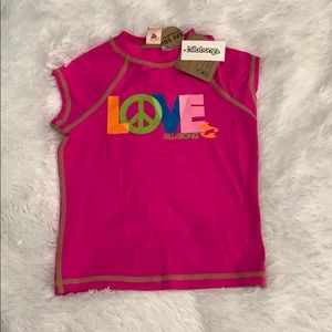Girls billabong rash guard